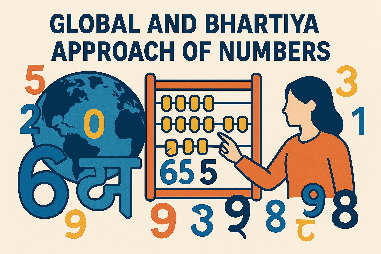 Global and Bhartiya Approach of Numbers